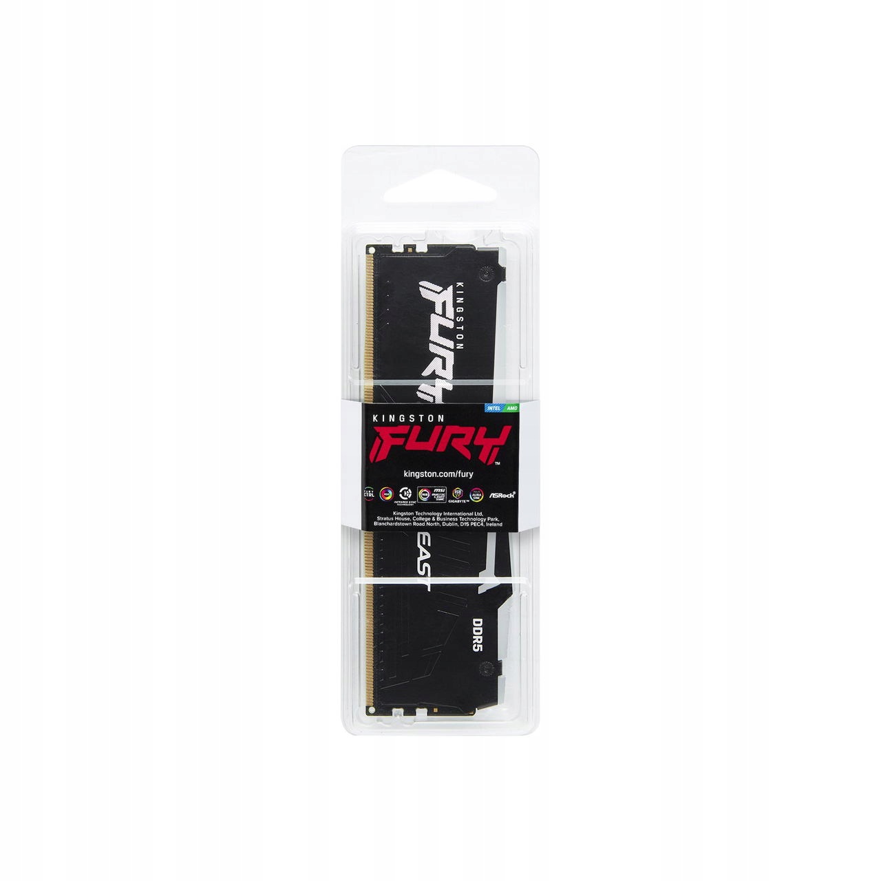 Kingston Fury Beast Expo DDR5 8GB 6000MHz CL36 1x8GB Rgb Black