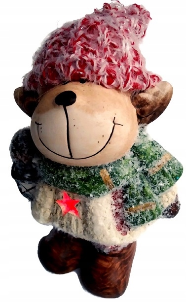 BAŁWANEK LED GIPSOWY ŚWIECĄCY OZDOBNA MIKOŁAJ Kod producenta C09901