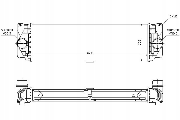 INTERCOOLER MERCEDES SPRINTER 3 5-T (906) SPRINTER Producent części Nissens