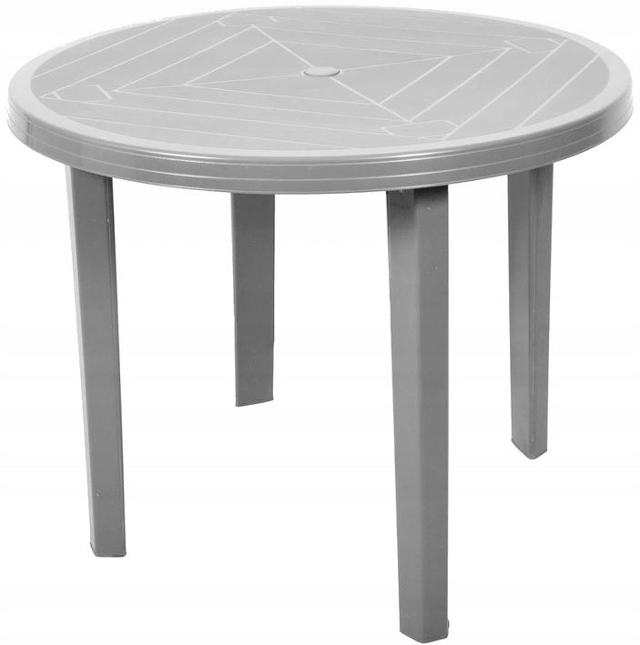 ZESTAW PLASTIKOWY 6+1 KRZESŁA STÓŁ PARASOL SZARY Kolor inny kolor