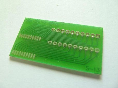 Płytka S-13 Adapter SOL20 - DIP20 Raster 1,27mm