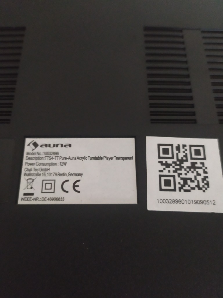 Gramofon Auna Pureness Napęd paskowy