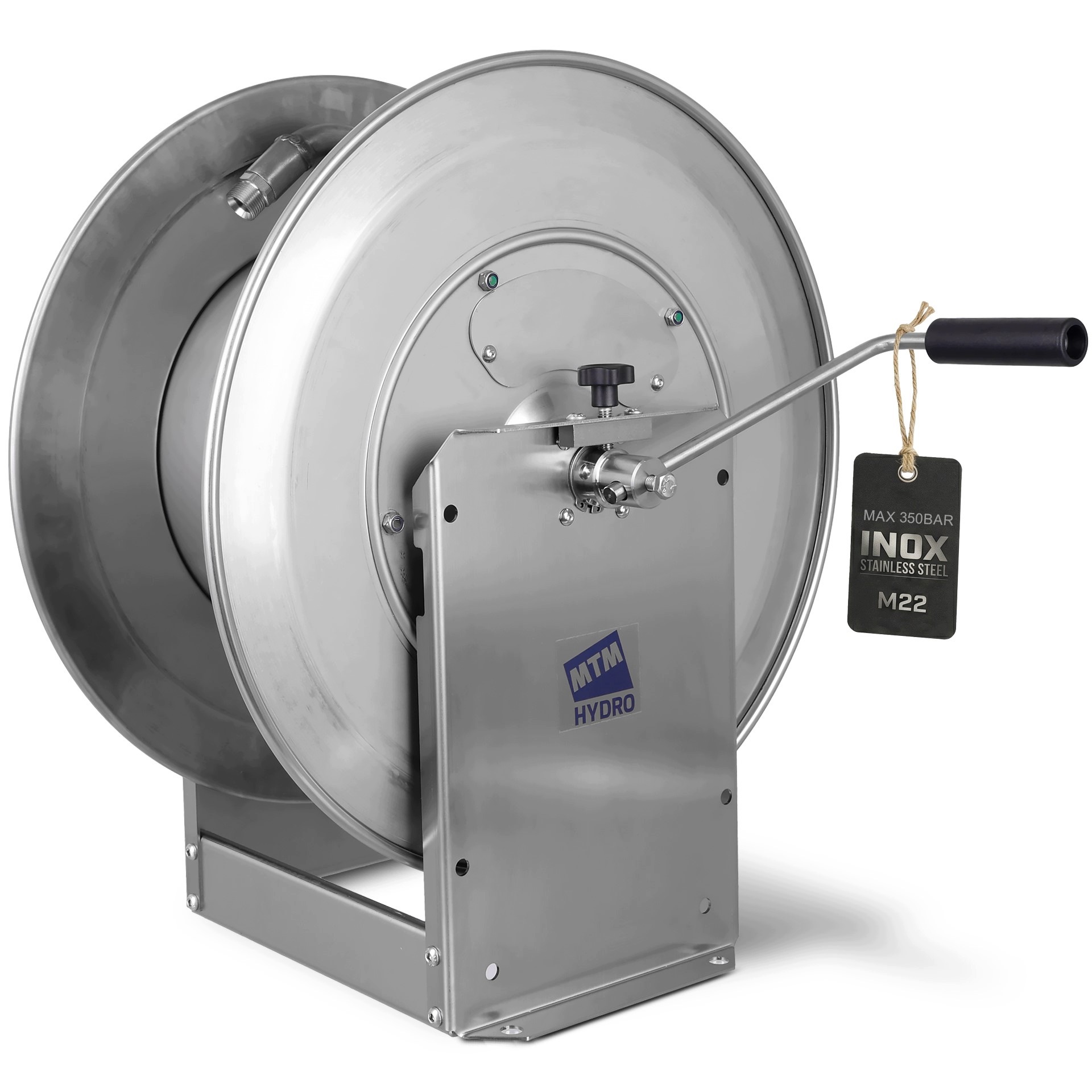 Bęben Inox 350bar zwijak na wąż aż do max 90m do myjki Karcher Hd Hds M22