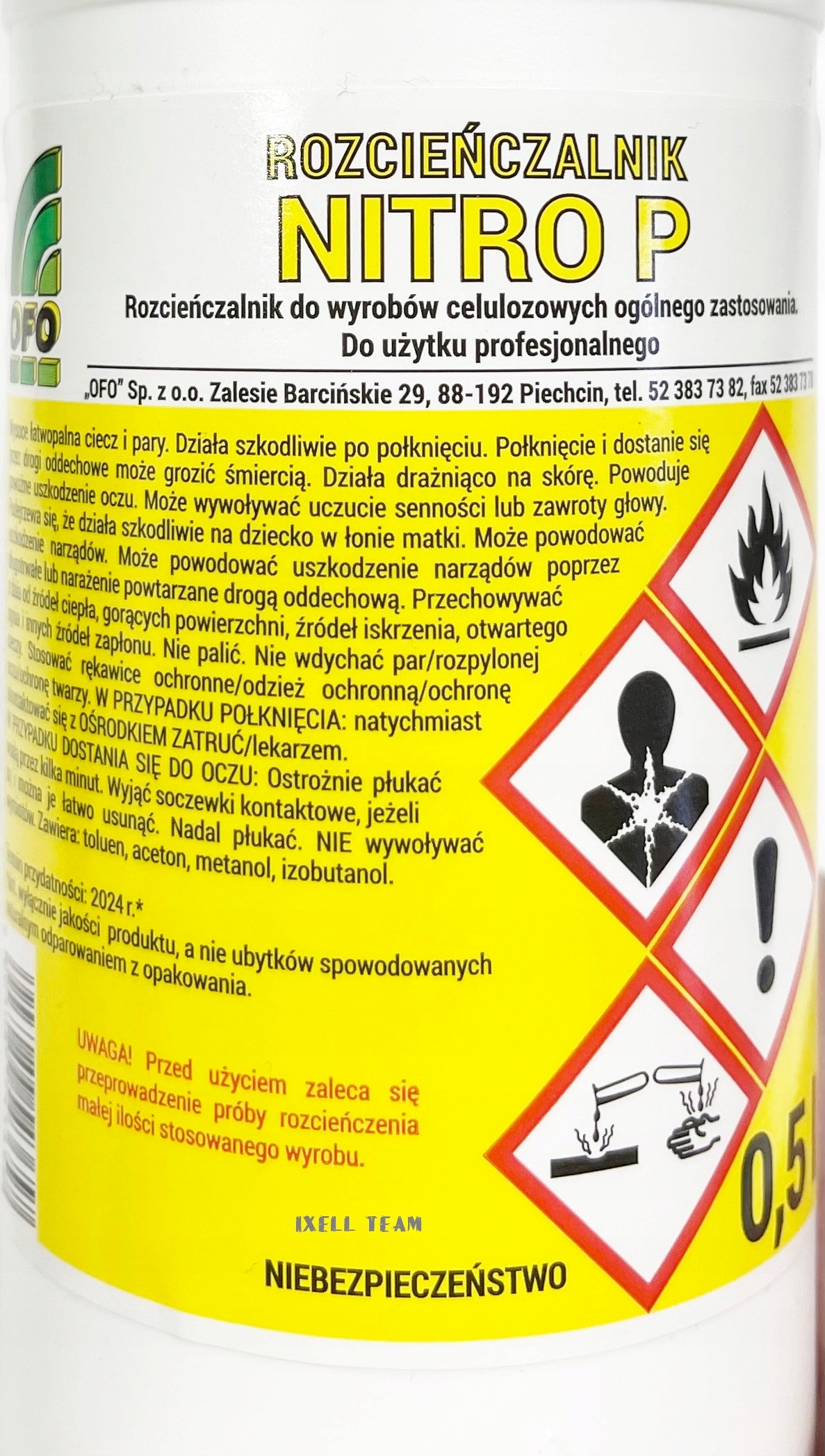 ROZCIEŃCZALNIK NITRO - PROMOCJA 0,5 - LITRA 25 EAN (GTIN) 52291920