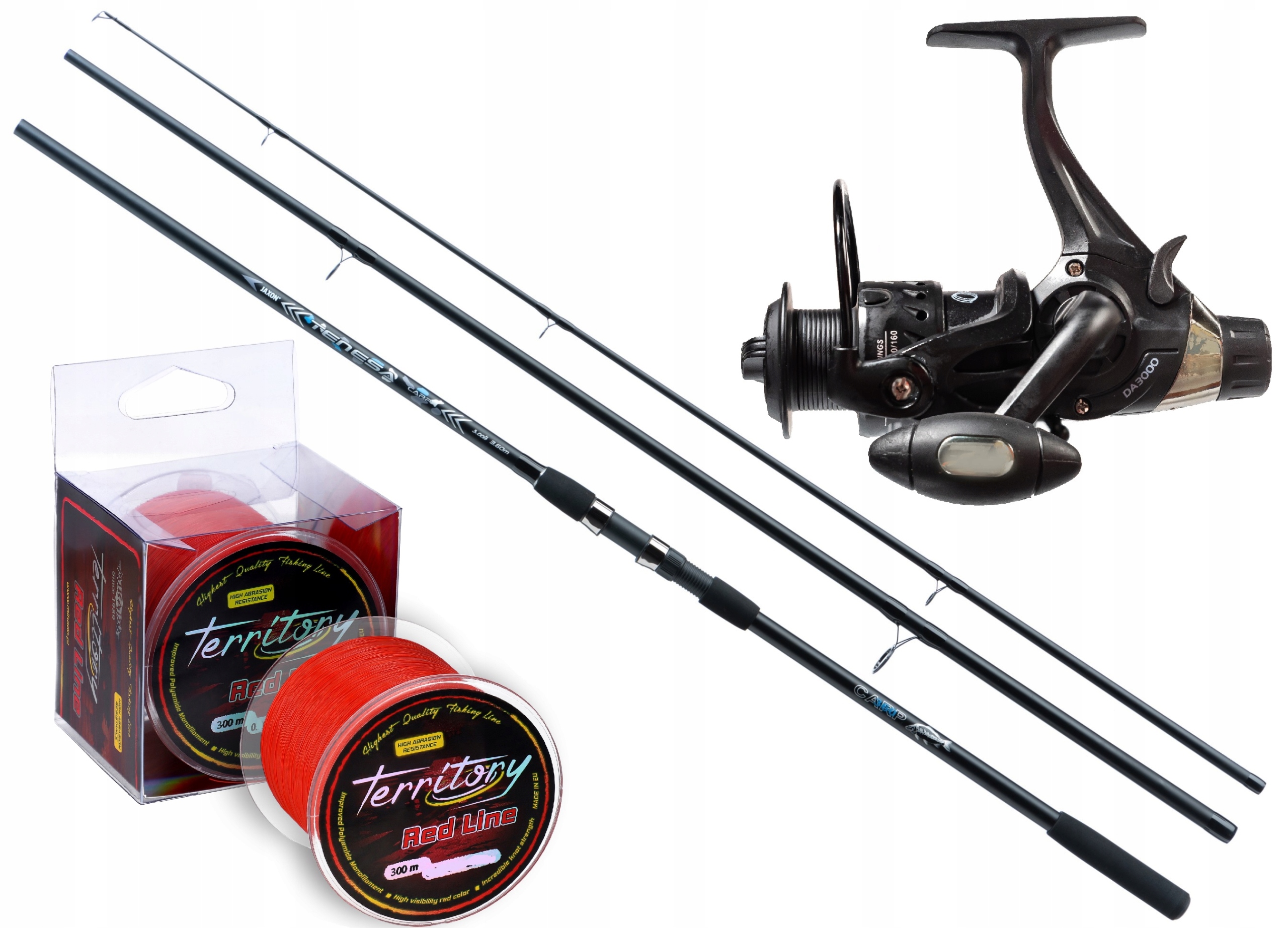 Zestaw Karpiowy Gruntowy Wędka Jaxon kołowrotek