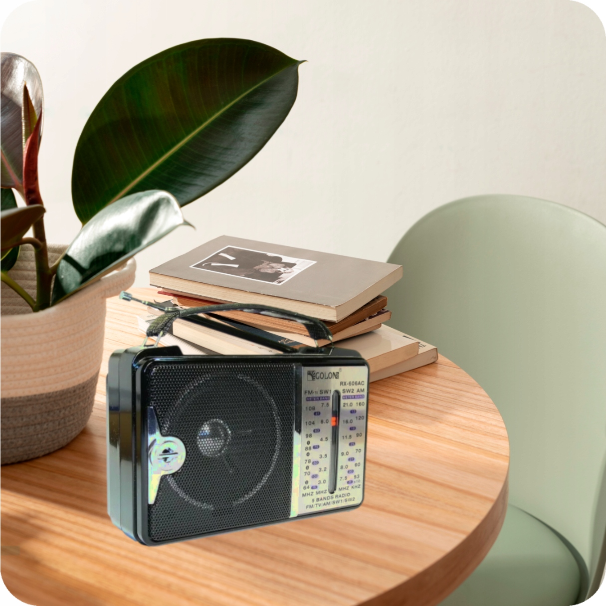 Radio PRZENOŚNE Sieciowe R20 FM AM SW Kuchenne Marka MAXSELL