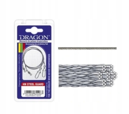 Przypon Dragon Hm Steel Guard 7x7 stal 6 kg 25 cm