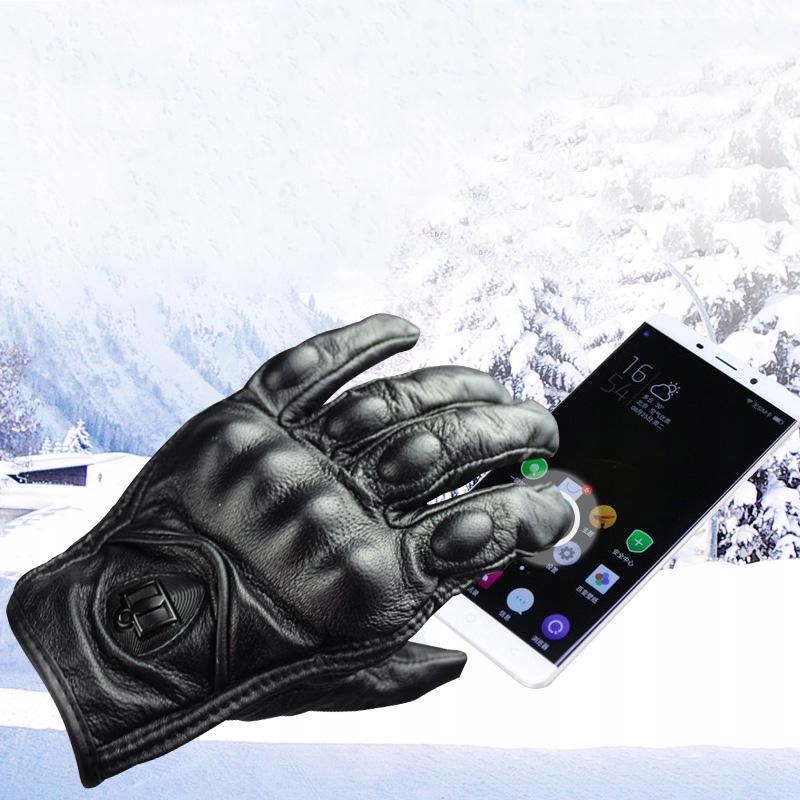 SKÓRA SKÓRZANE RĘKAWICE MOTOCYKLOWE QUAD DOTYK Producent inny