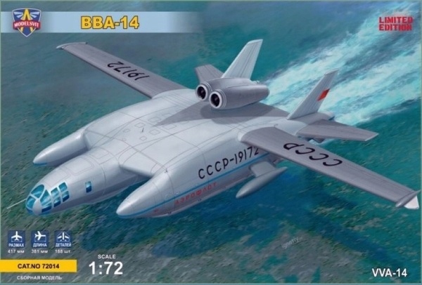 Model plastový Bartini Beriev VVA-14 ModelSvit 72014 měřítko 1/72