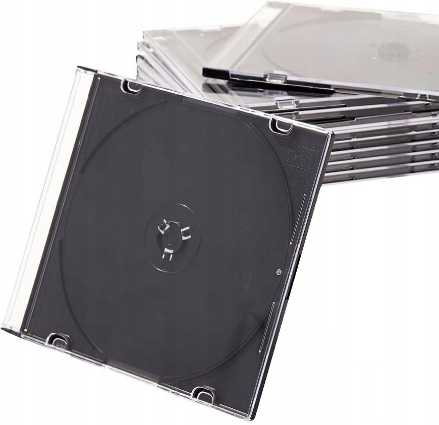 10× Pudełko na płyty CD slim case Omega 1 płyta 5 mm