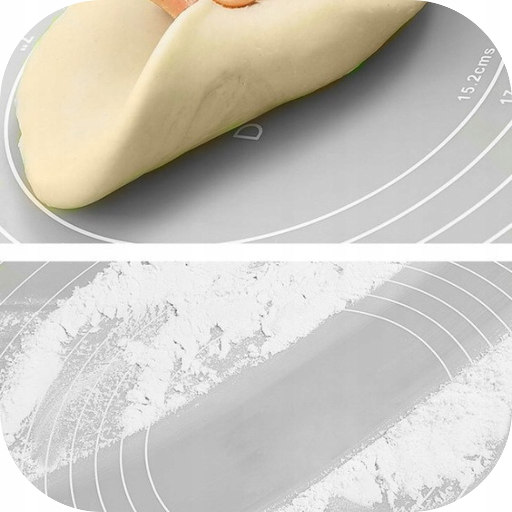 DUŻA MATA SILIKONOWA DO PIECZENIA Z MIARAMI PODKŁADKA KUCHENNA 70x50 XXL Materiał silikon