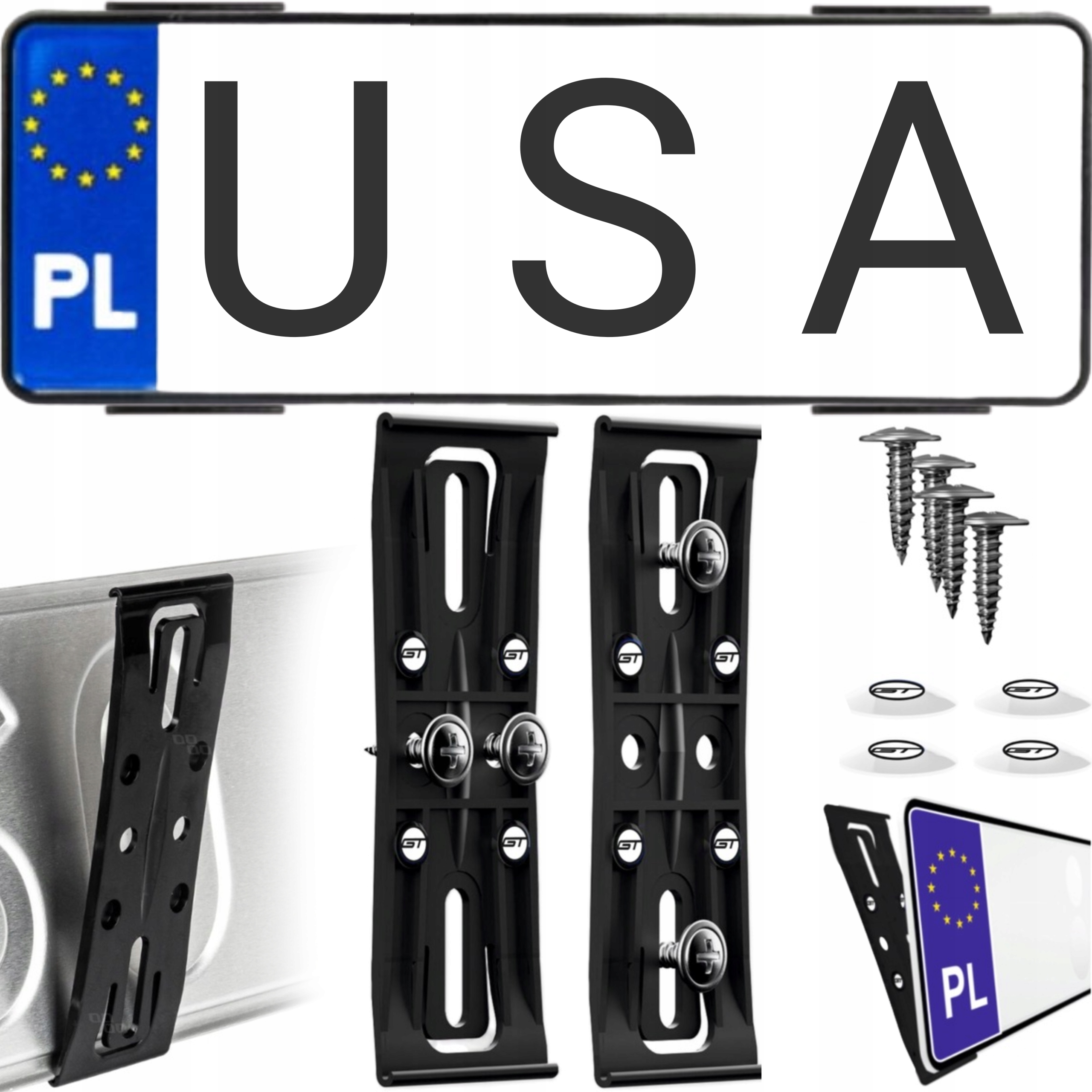 Mocowanie Mała Ramka mocowanie tablicy rejestracyjnej do aut z Usa