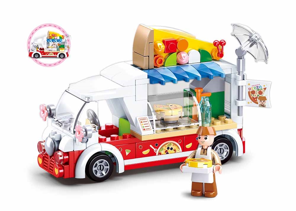 

Klocki Sluban Pizzeria Food Truck Pojazd Girl