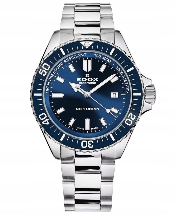 Edox Skydiver Neptunian Automatic 80120-3BUM-BUF WR1000 44mm