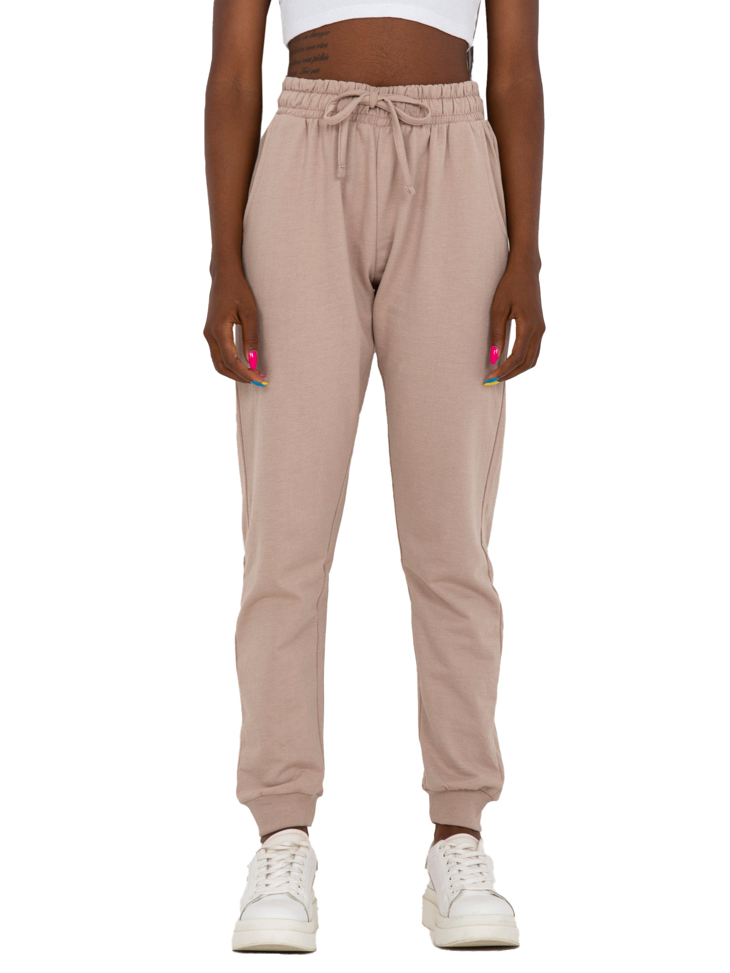 

Spodnie Dresowe damskie basic Dresy troczki Xs