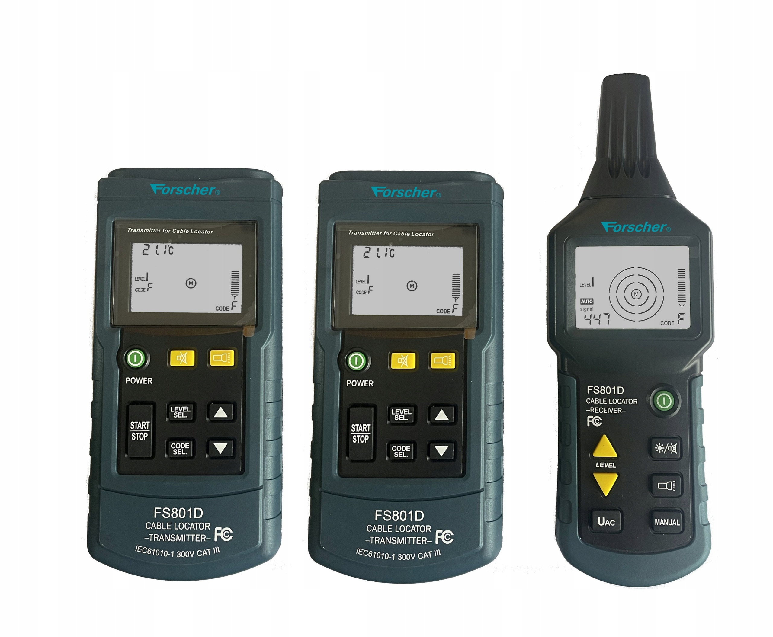 Precyzyjny Detektor Uszkodzeń Przewodów Lokalizator Forscher FS801D-2T