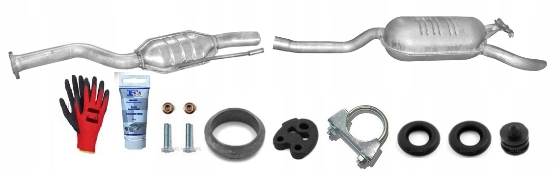 Mercedes W124 E250 2.5 Diesel (1993-1995) Tlumič sada bonus