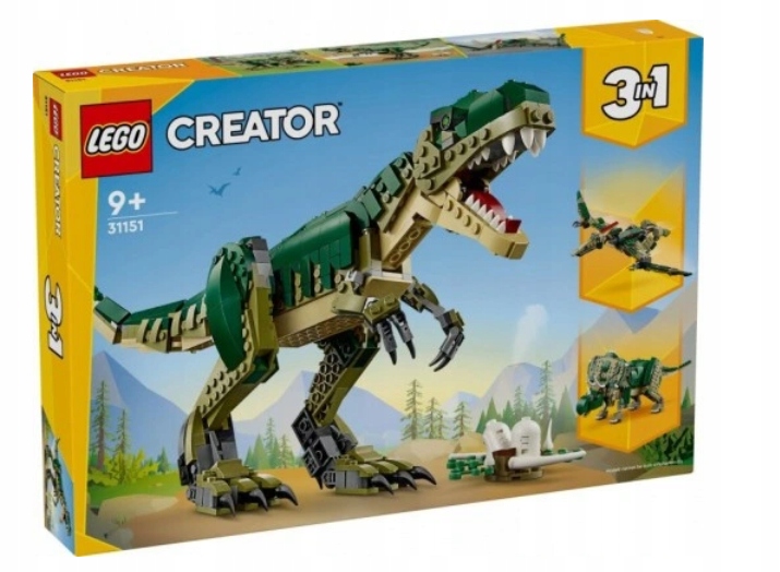 Lego 31151 Creator 3V1 Tyranosaurus Triceratops Pterodaktyl