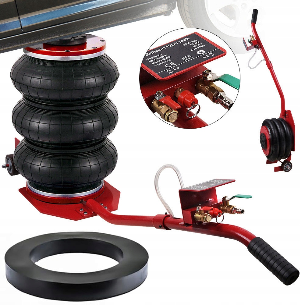 Pneumatický Zdvihák Poduška Vankúšový Zdvihák 3,5T Gumová Podložka