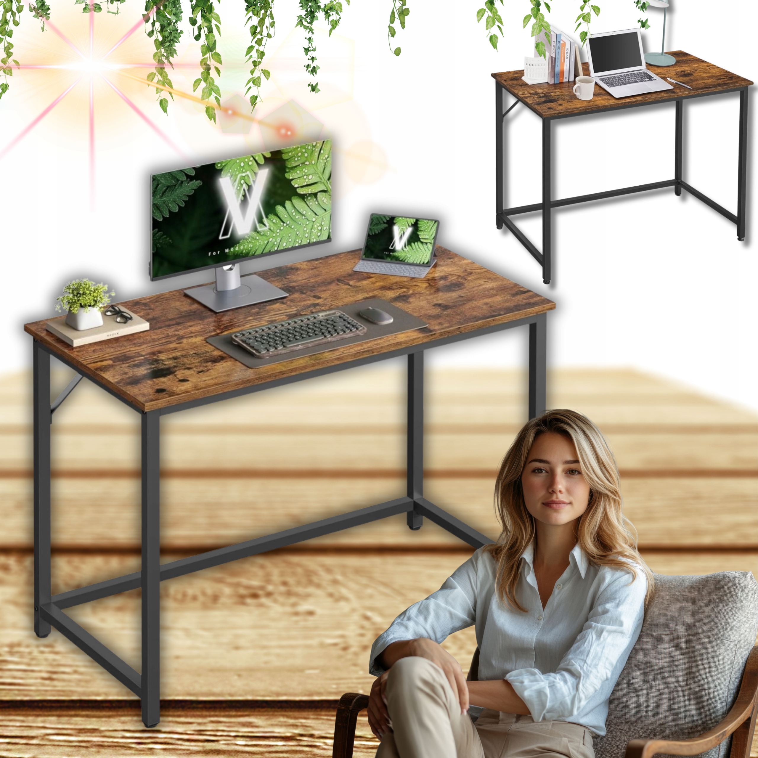 Regulovateľný Počítačový Stôl, Rám, Nábytok, Domáca Doska, Moderné!