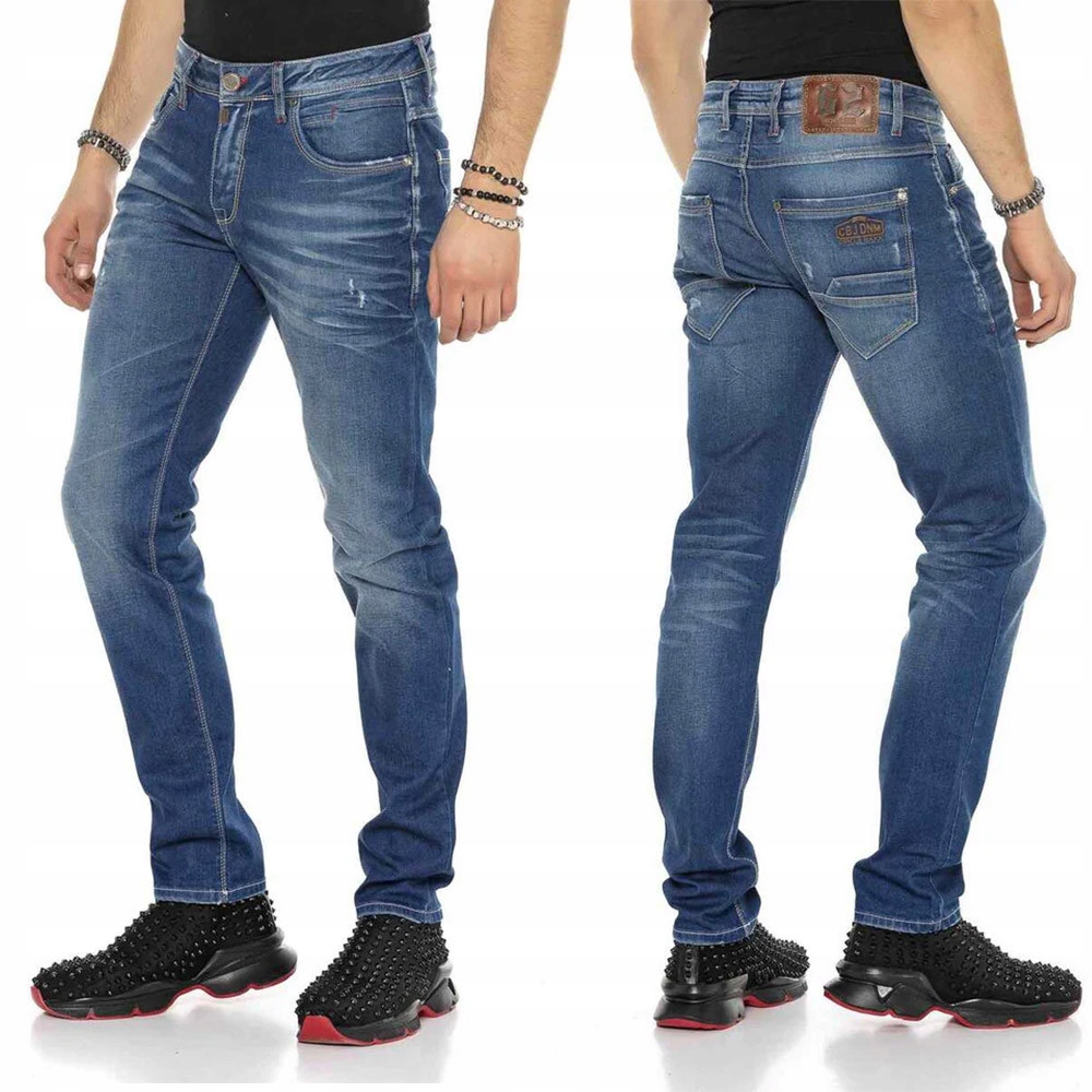 Cipo & Baxx kalhoty pánské CD386 L:34 slim fit jeans džíny 38 jeans