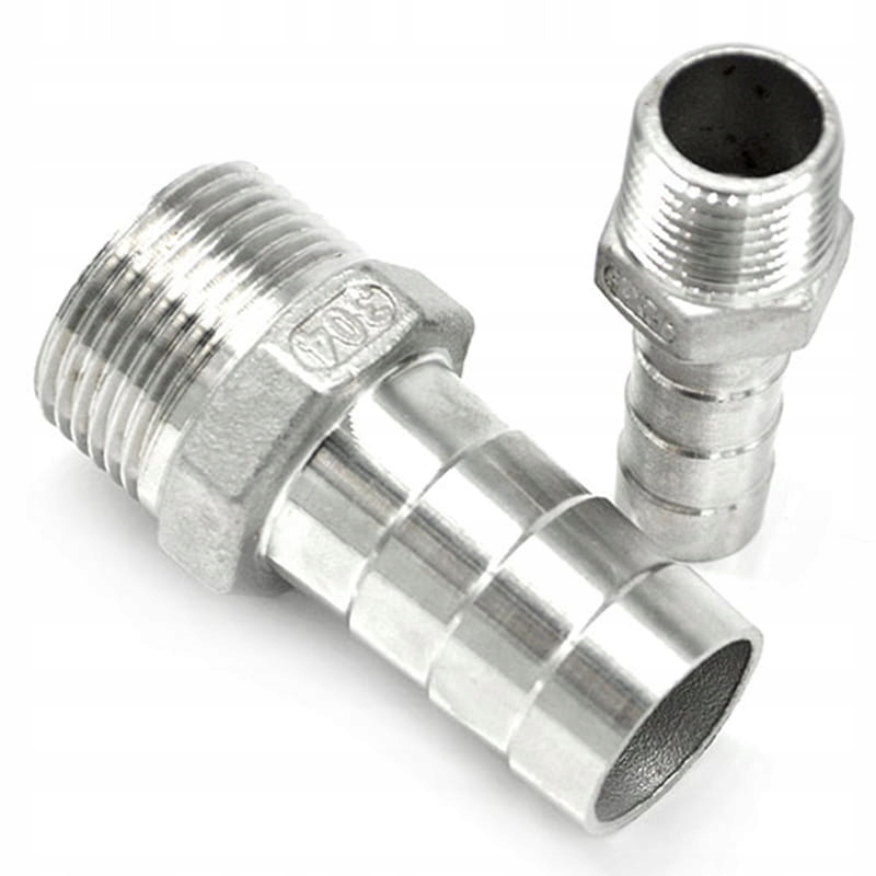

Króciec nierdzewny 3/4" na wąż 20 mm A4