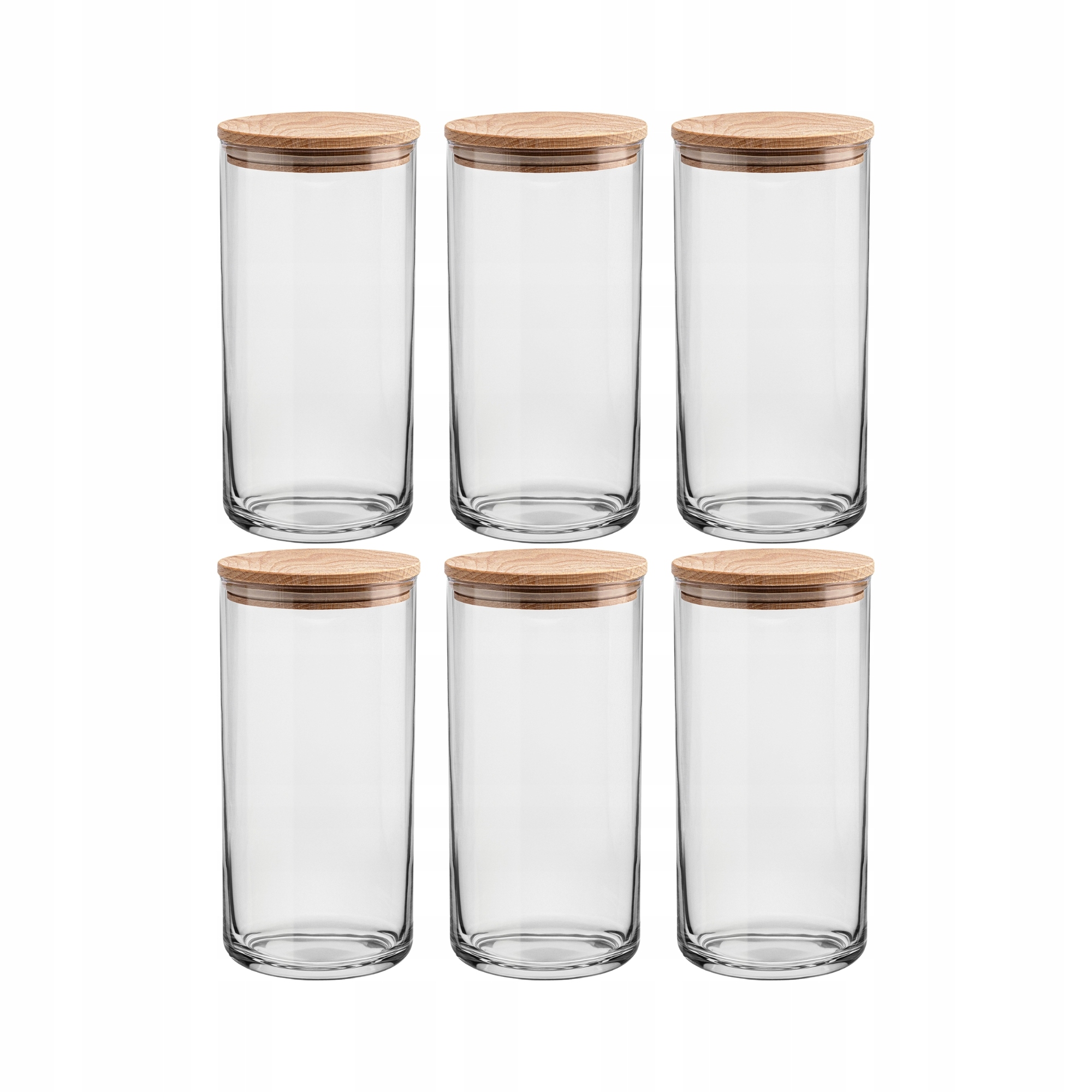 Pojemniki Na Makaron Kawę Żywność Do Przechowywania 6x20 cm Polskie Szkło