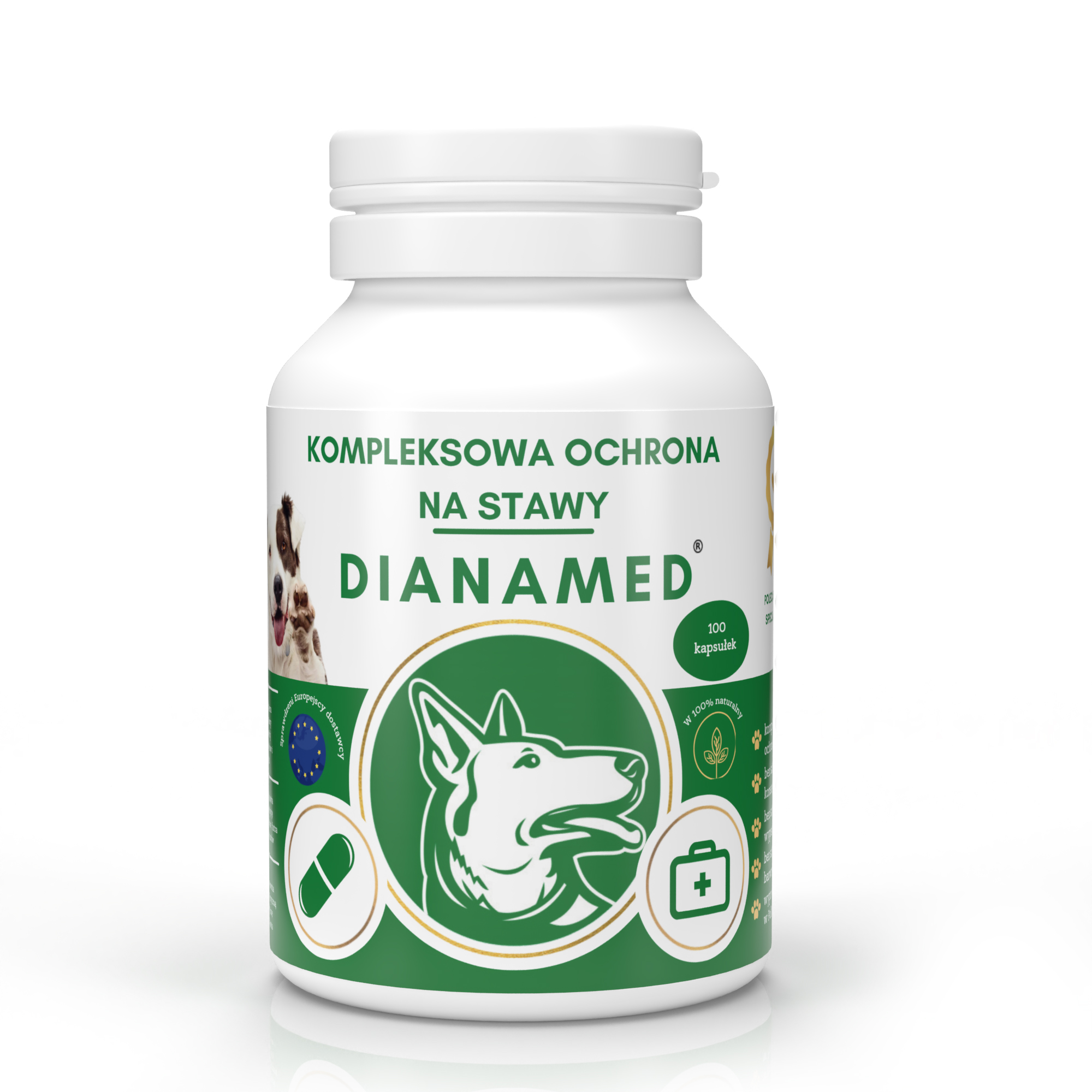Dianamed suplement Premium na stawy dla psa i kota 100 kapsułek