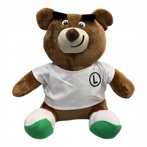 Legia Warszawa Maskotka klubowa Miś Kazek pluszak zabawka mały