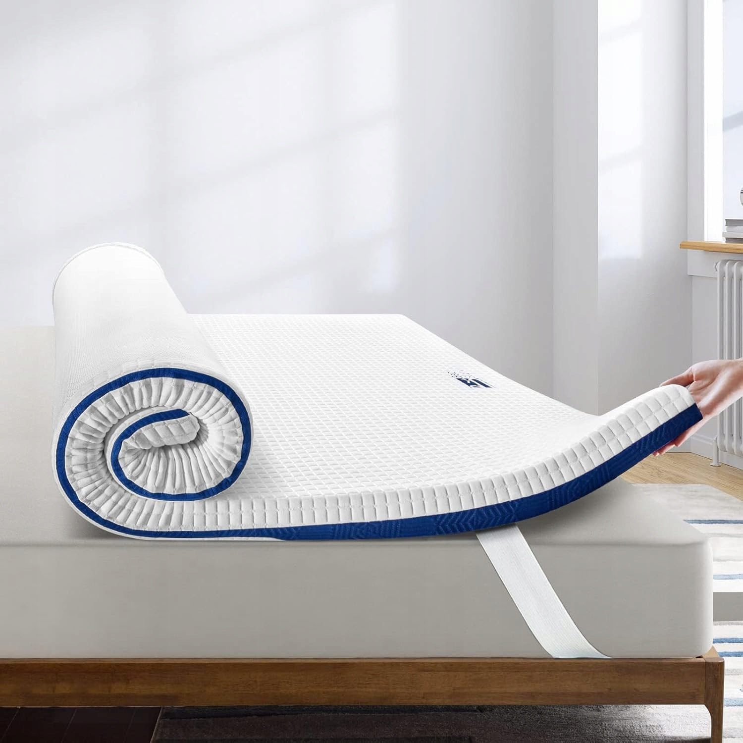 Povrchový matrac BedStory z pamäťovej peny 80×190×7 cm, priedušný