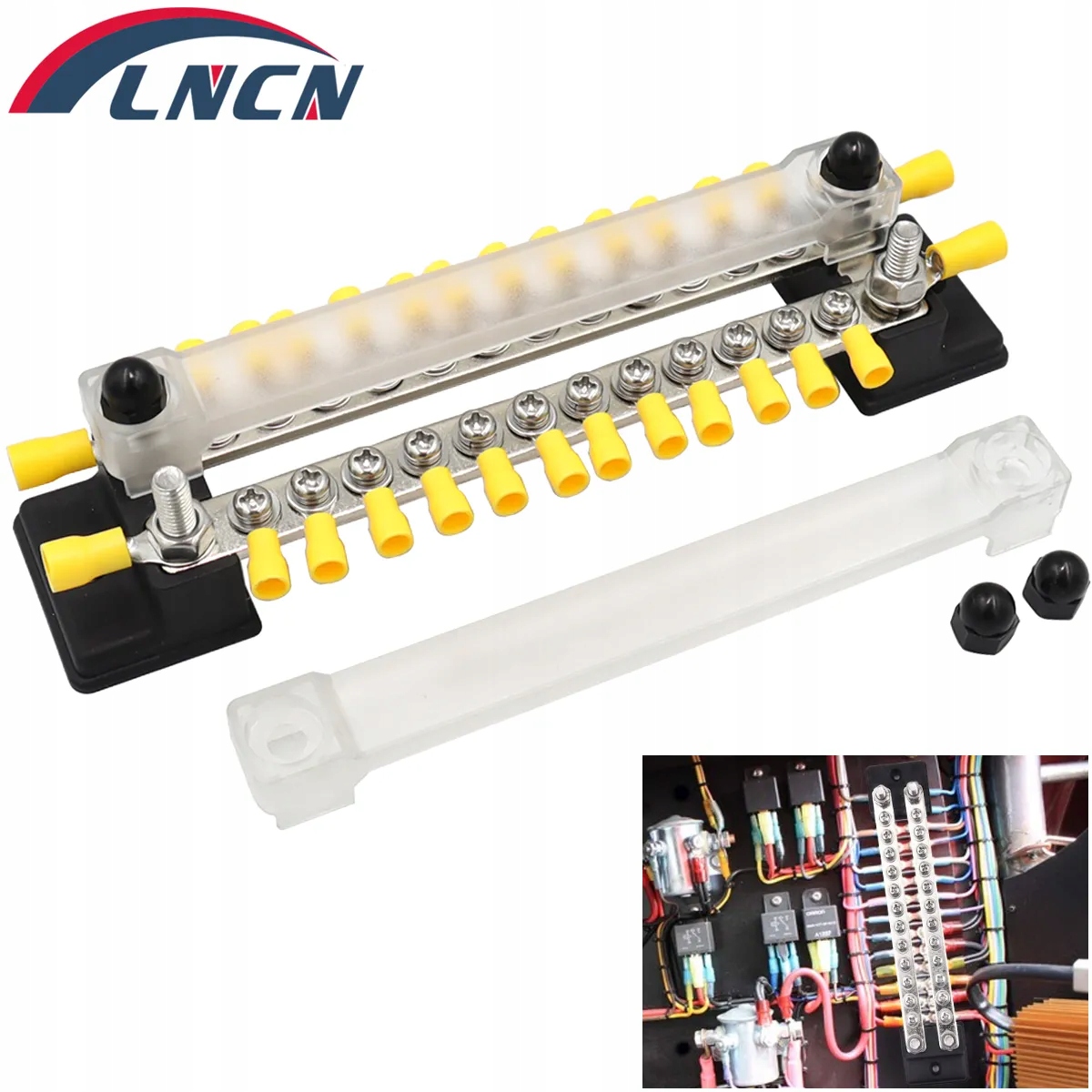 Automotive Battery Distributor Block 24 Way Bus Bar Terminal Block D