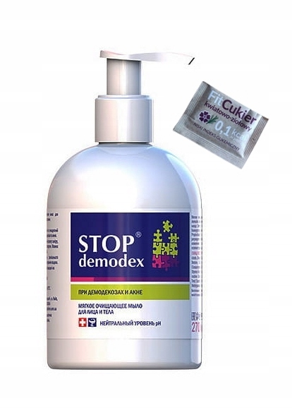 

Mydło do twarzy i ciała Stop Demodex 270ml nużyca