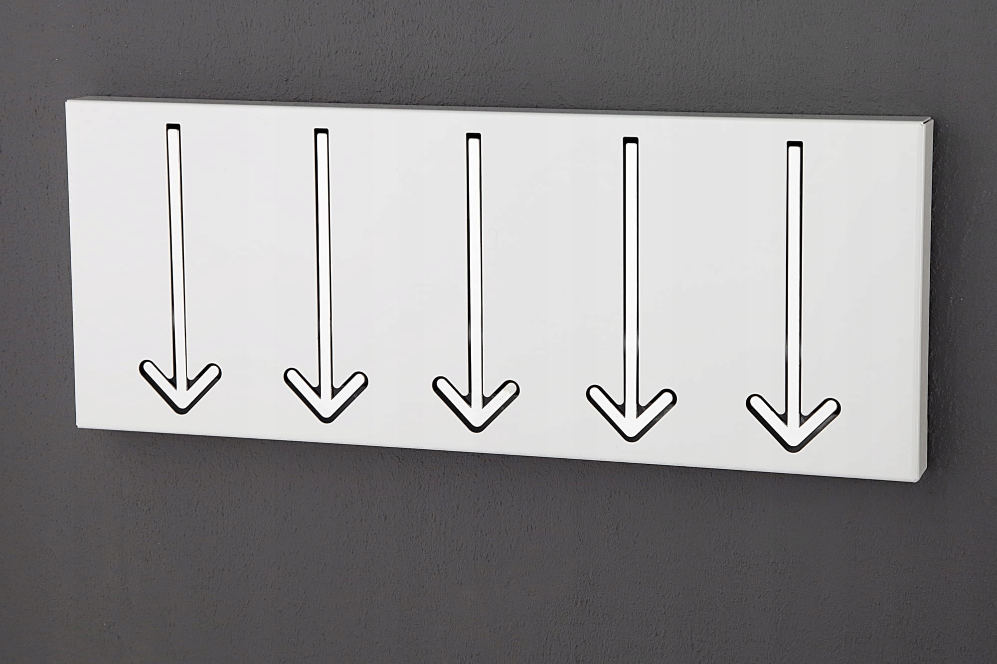 

Wieszak ścienny Arrow 5 biały chrom Invicta