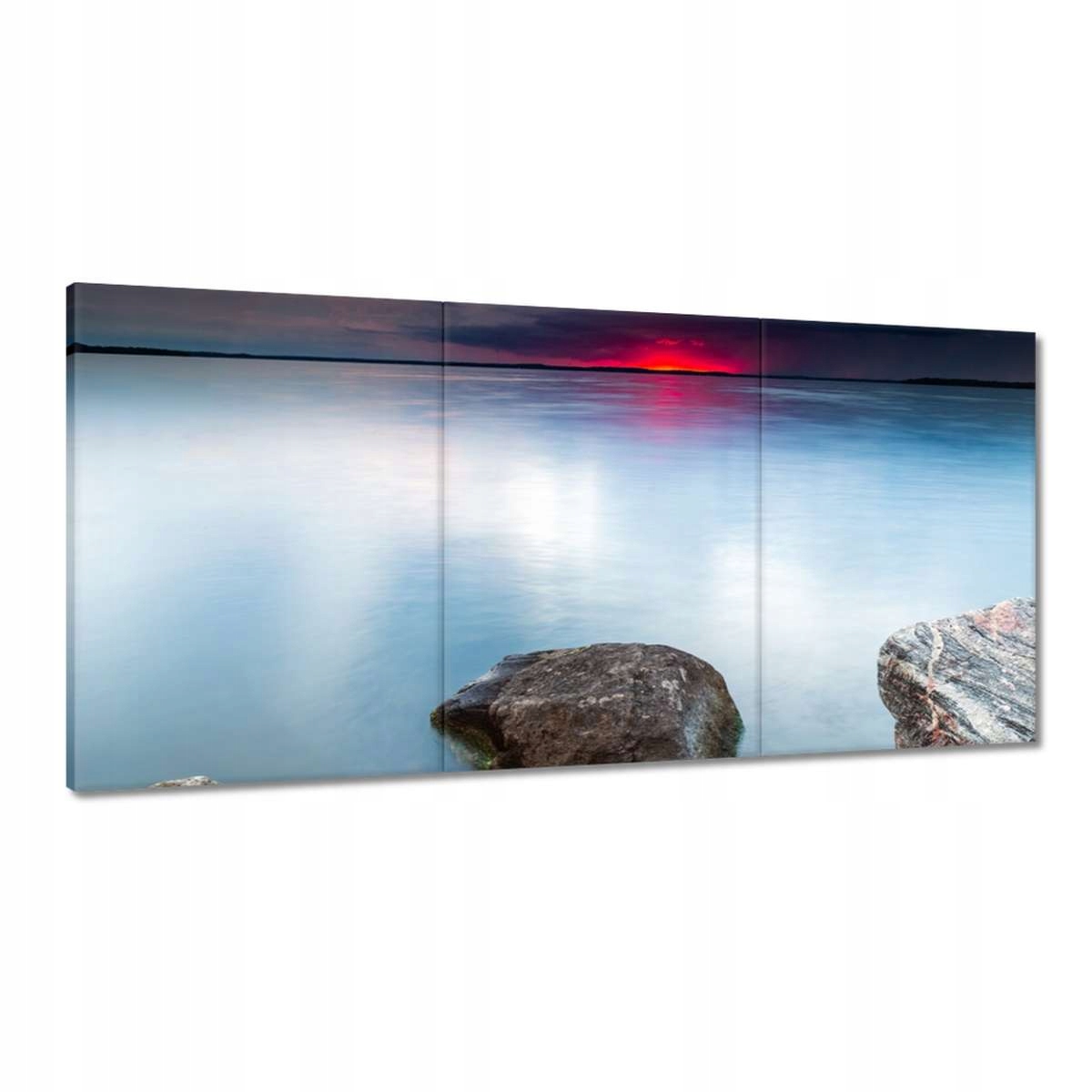 Obrazy 180x90 Skaly more západ slnka