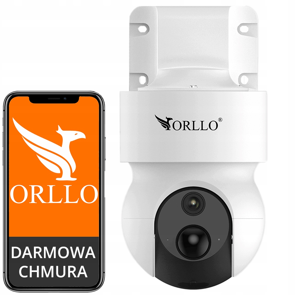 

Kamera Ip WiFi Fhd Zewnętrzna na Baterię Orllo E9