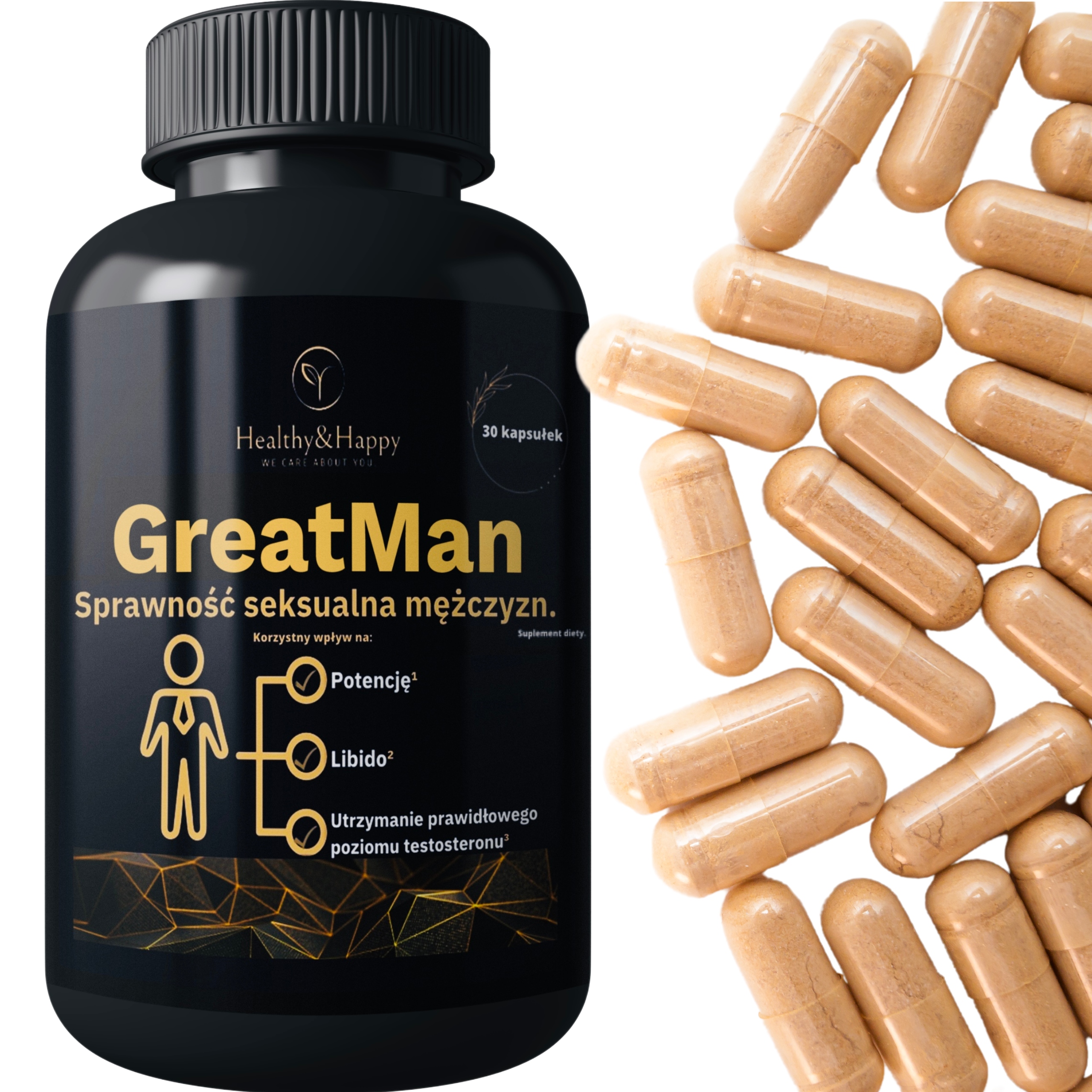 GREATMAN POTENCJA EREKCJA LIBIDO POŻĄDANIE POZIOM TESTOSTERONU