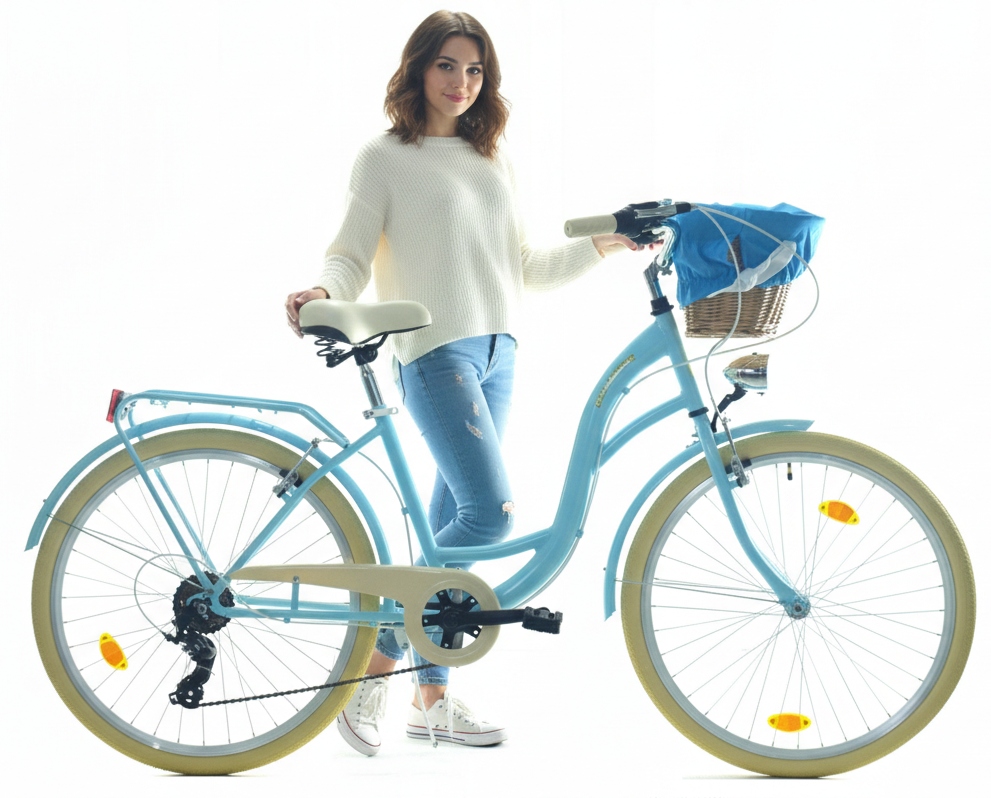 Rower 26″ dla dziewczynki – stalowa rama 17″, Shimano 7 biegów