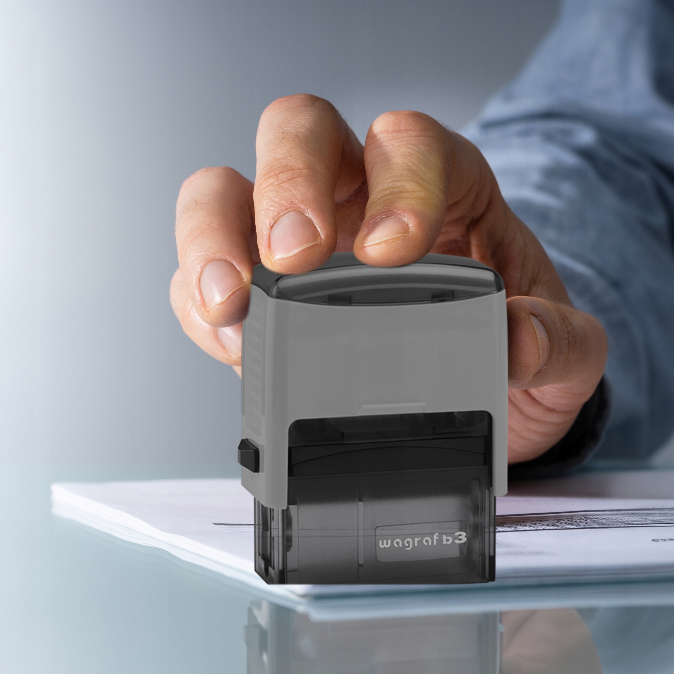 PIECZĄTKA WAGRAF B3s DO 6 LINII FIRMOWA IMIENNA BIUROWA PROJEKT + GUMKA Rodzaj Automatyczna (samotuszująca)