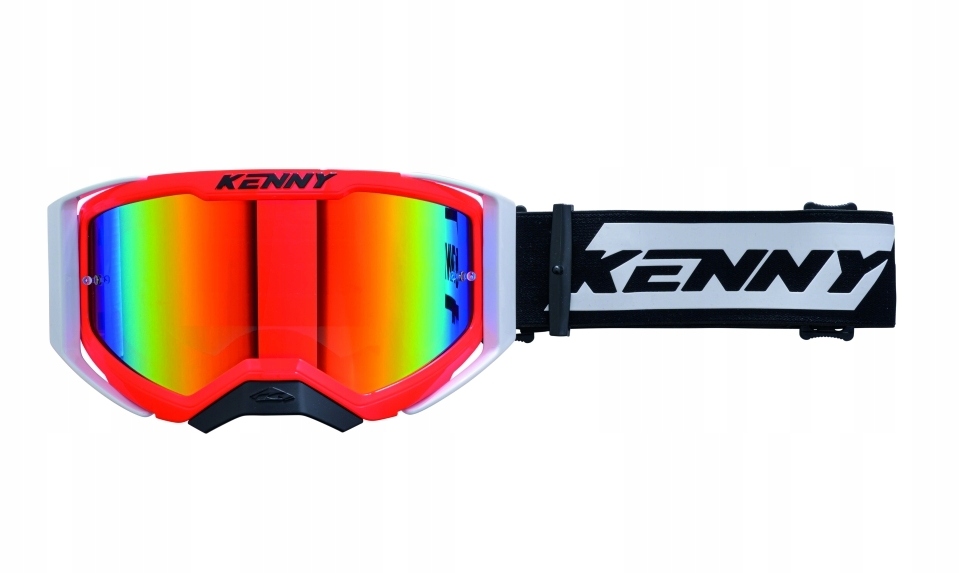Kenny Racing Okuliare Performance Evo 2 Neon Red Mirror Lens Červené Zrkadlové Sklá
