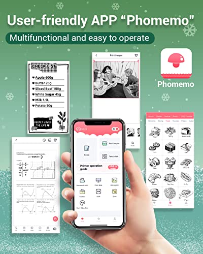 PHOMEMO Mini Drukarka M04AS 4" Termiczna Bluetooth Zielona — miniatura 7