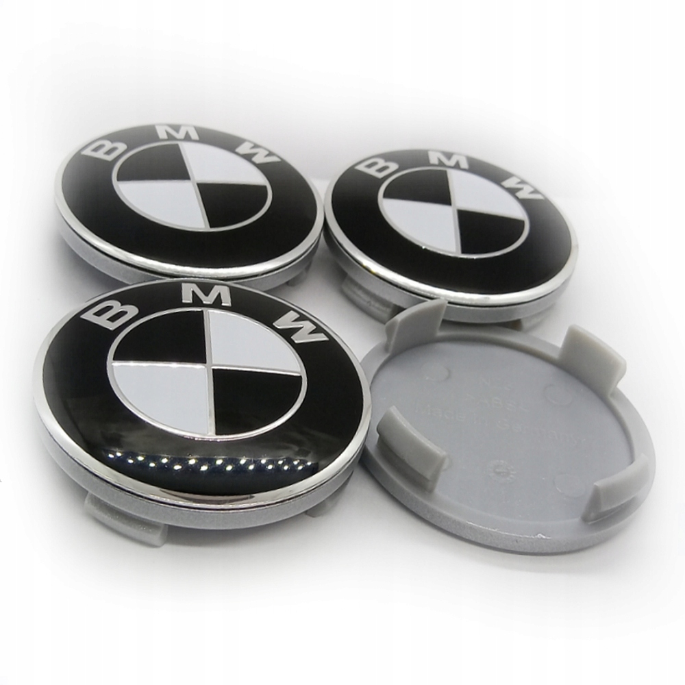4 dekle dekielki kołpaczki BMW 60 mm CZARNE N23