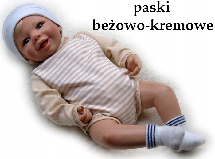 

Body kopertowe pajacyk długi rękaw 56 bawełniane