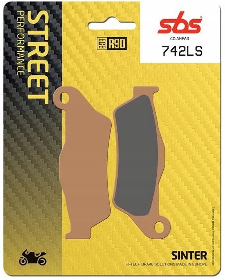 742LS - КОЛОДКИ ШИНКИ ЗД SBS BMW R 1150 R 2001-2006