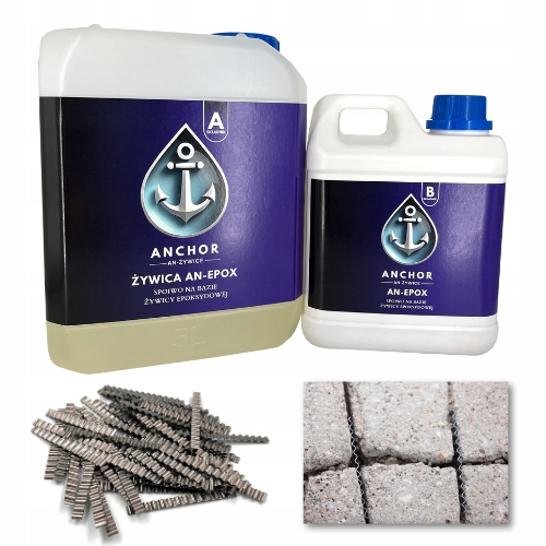 Sada na opravu betónu Epoxidová živica 5KG 100 ks sponiek