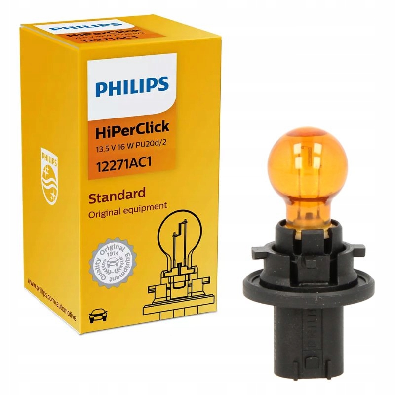 

Żarówka Kier Philips 12V 16W Pomarańczowa 1szt