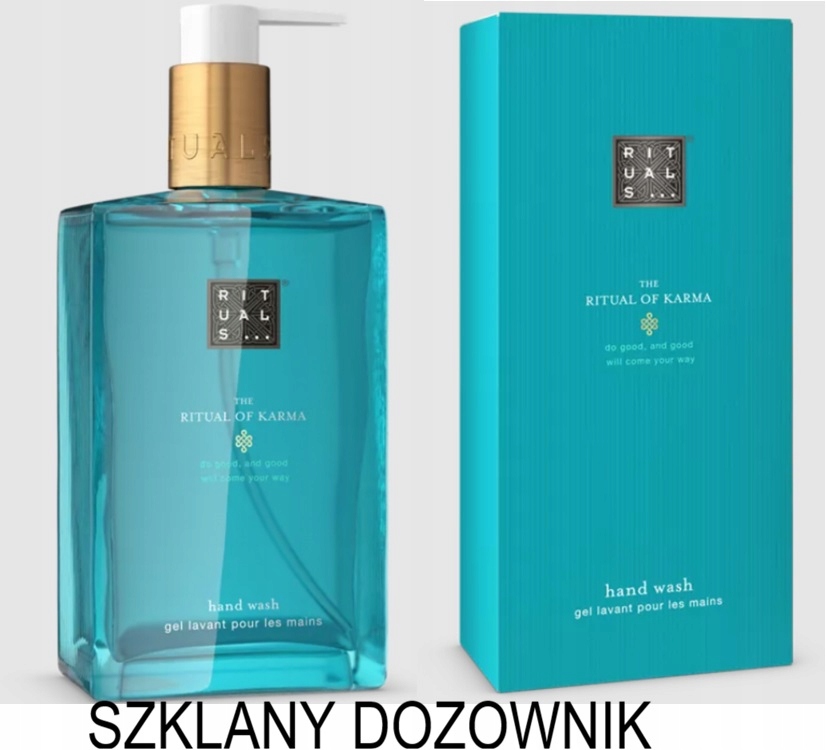 Rituals Karma Hand Wash Mydło płyn do rąk Szklany Dozownik 300ml