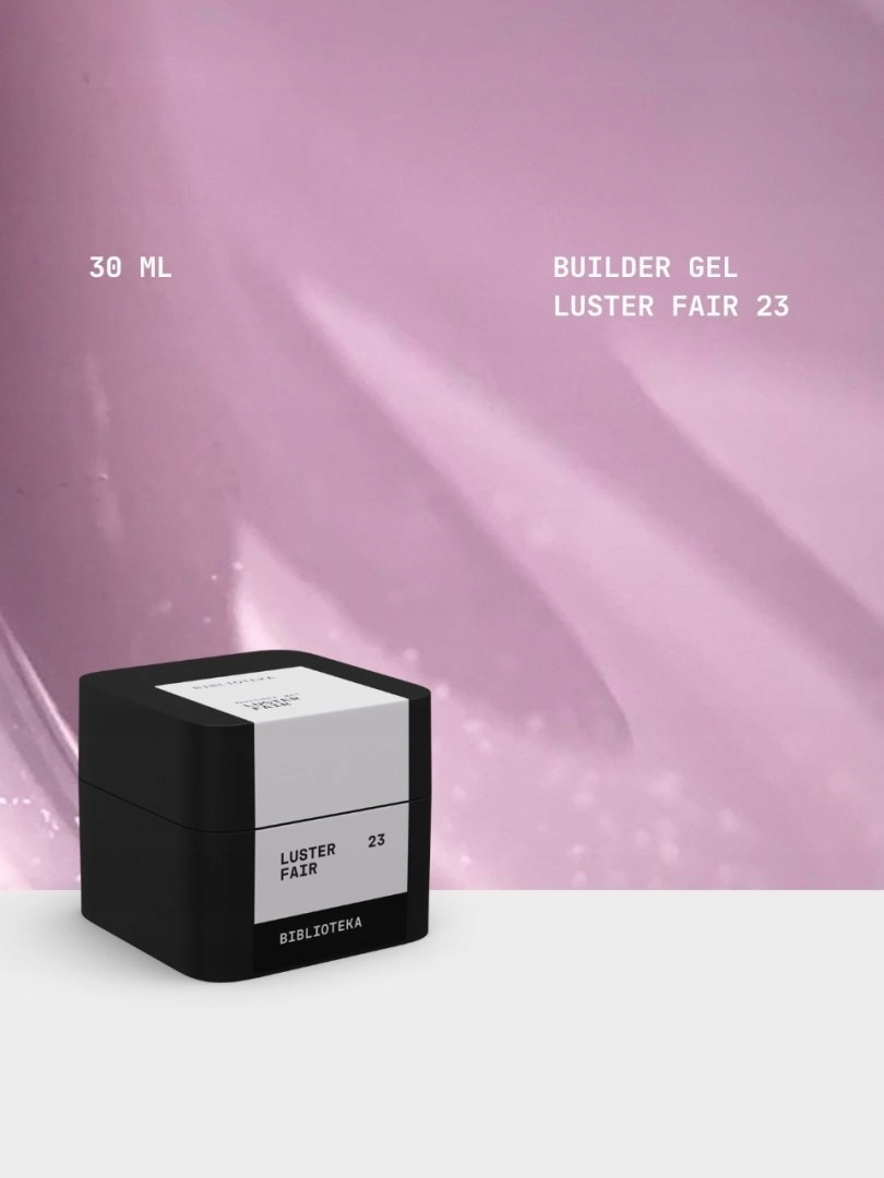 Builder gel 23 Fair Luster mlecznoróżowy żel z drobinkami