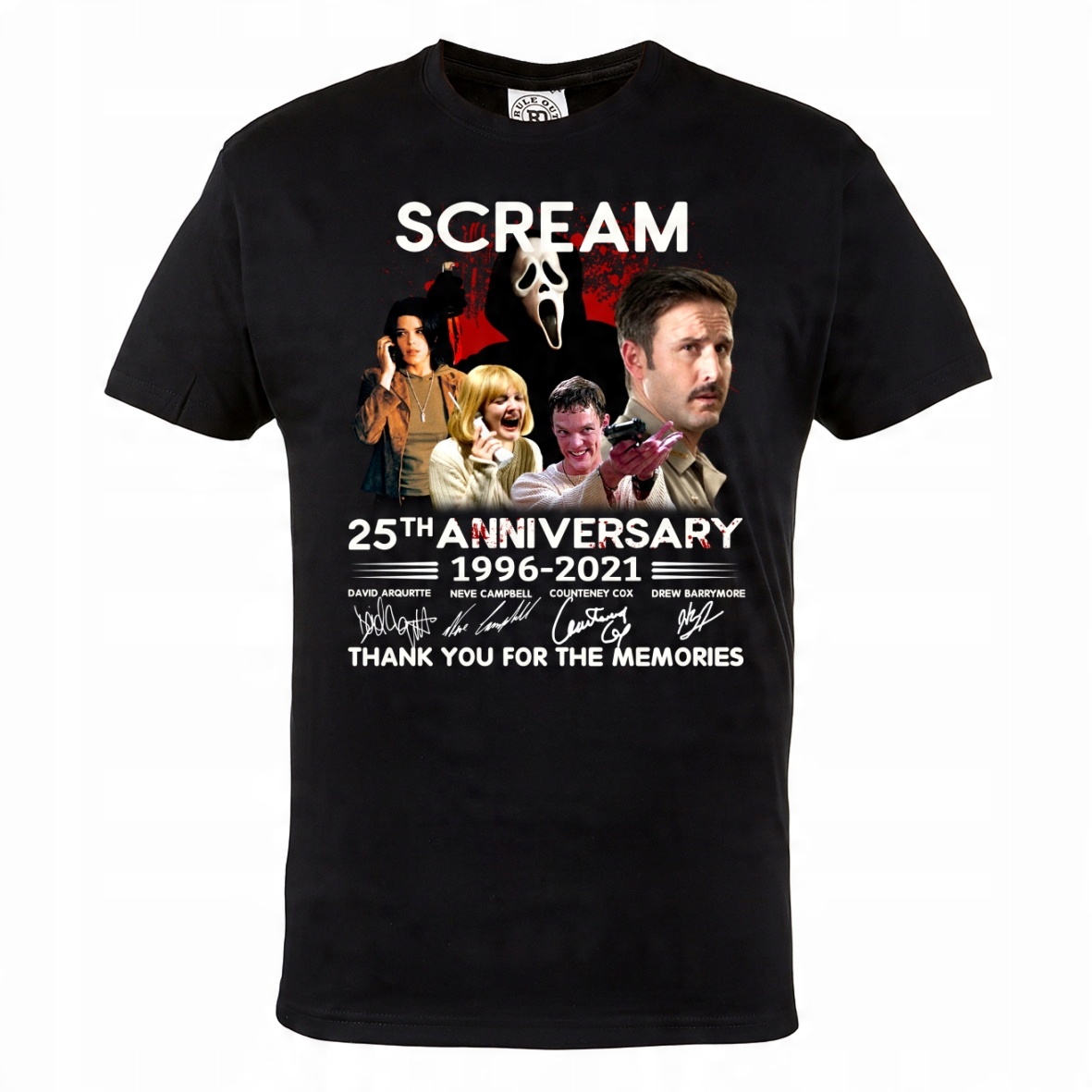 

Męska Koszulka 25 Lat Horror Krzyk Scream