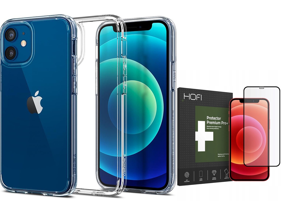 

Spigen Etui Obudowa Do Iphone 12 Mini +szkło Full