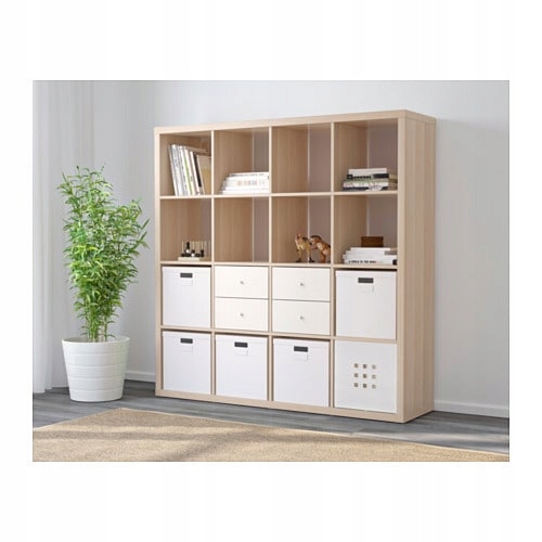 IKEA regał KALLAX 147x147 cm DĄB półka Kolekcja -